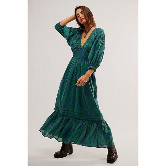Free People Dresses & Skirts - New Free People Golden Hour Maxi Dress Size Large.
